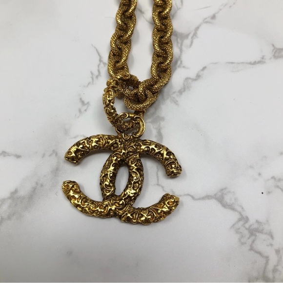 Chanel coco mark lava gold vintage necklace - Picture 3 of 6